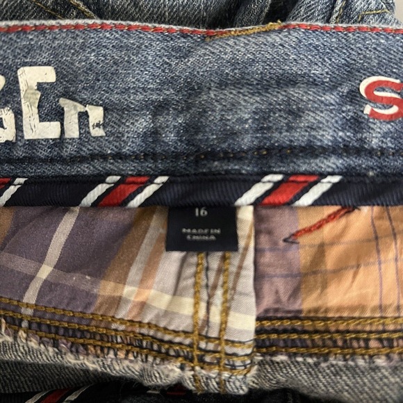 Tommy Hilfiger Jeans Womens 2 Blue Slim Straight Distressed Vintage 2004 Y2K - Picture 6 of 8